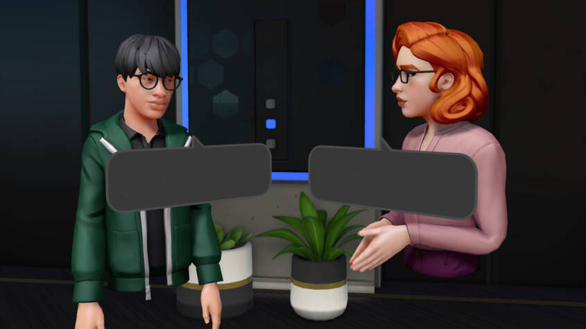 Coffee Chats on Metaverse 1-Uncle Ahmet and Aunt Ayşe are on Metaverse 1 metaverse coffie e1663919720219